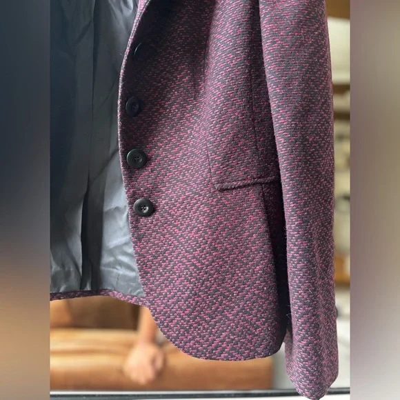 SANTORELLI | Herringbone Tweed blazer | size 6 - Picture 5 of 8